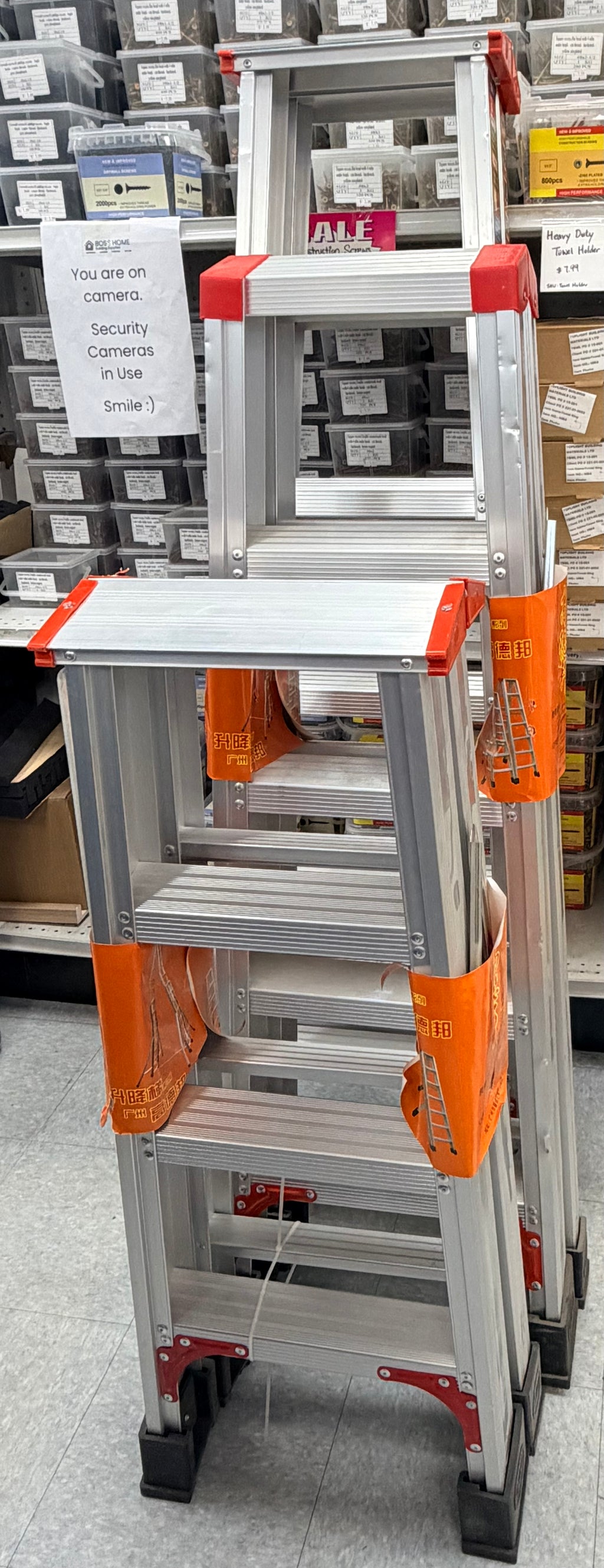Aluminum Heavy Duty Ladder 50" 5 Steps image 1