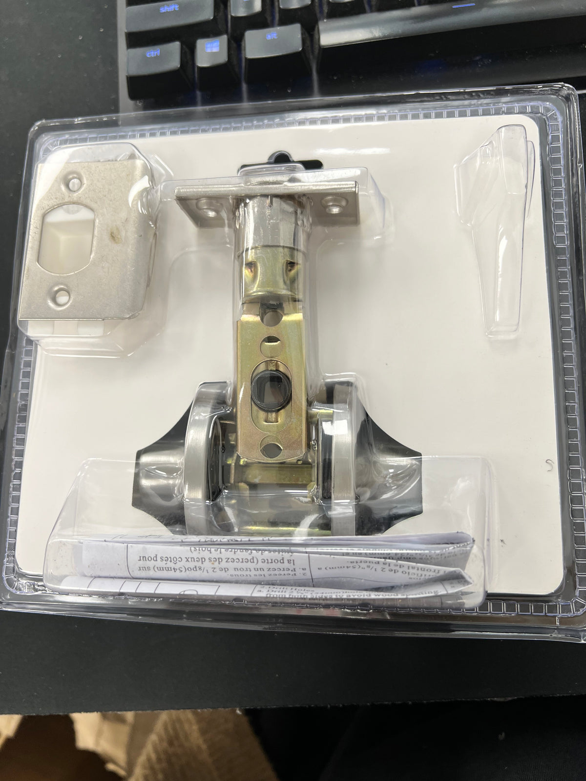 Passage Lock | Chrome Tubular Leverset - (8016PS-SN) image 1
