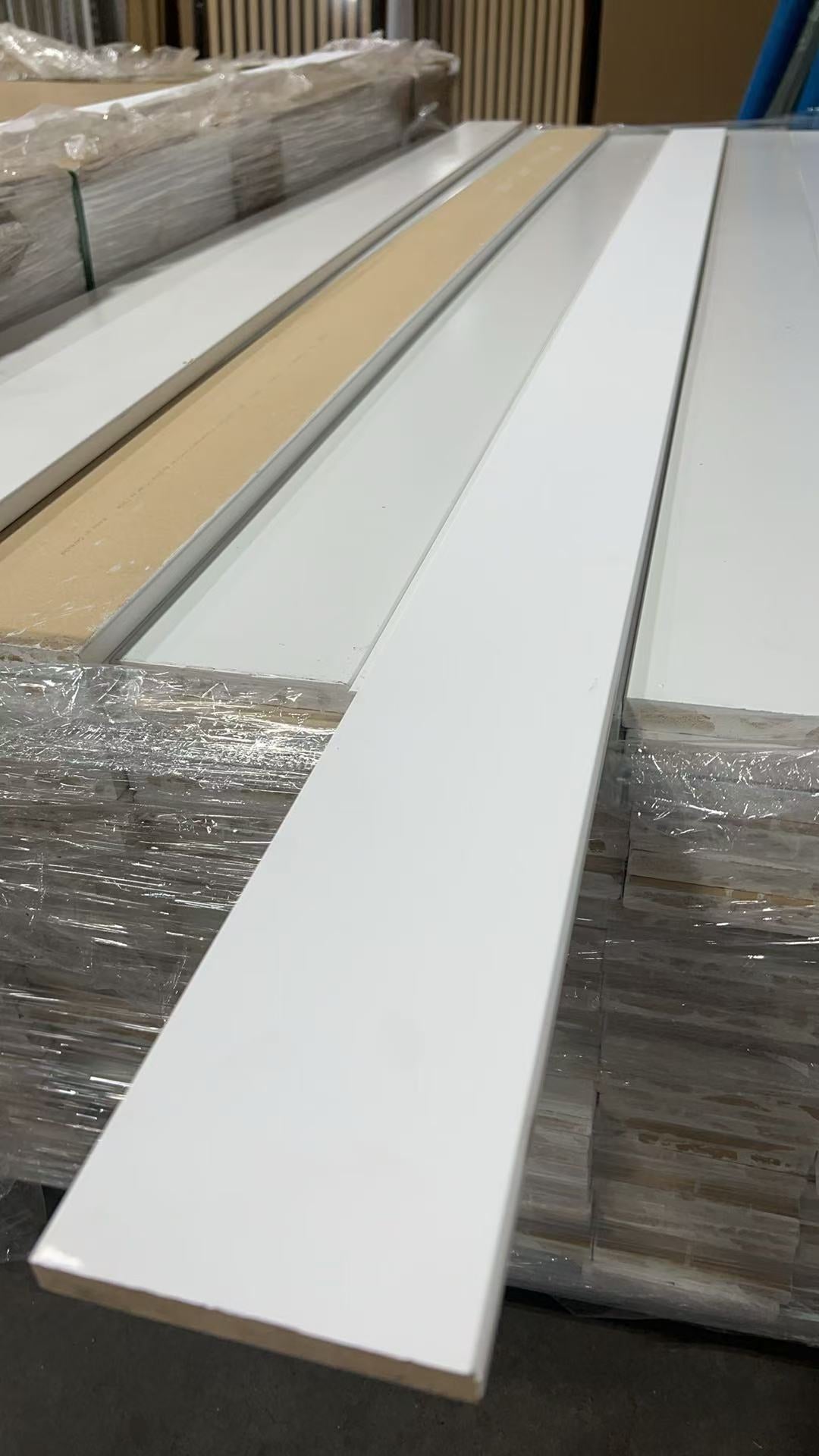 Primed Single Baseboard Moulding 1/2"x4.25"x96" $4.50/pc ($0.56 per linear)