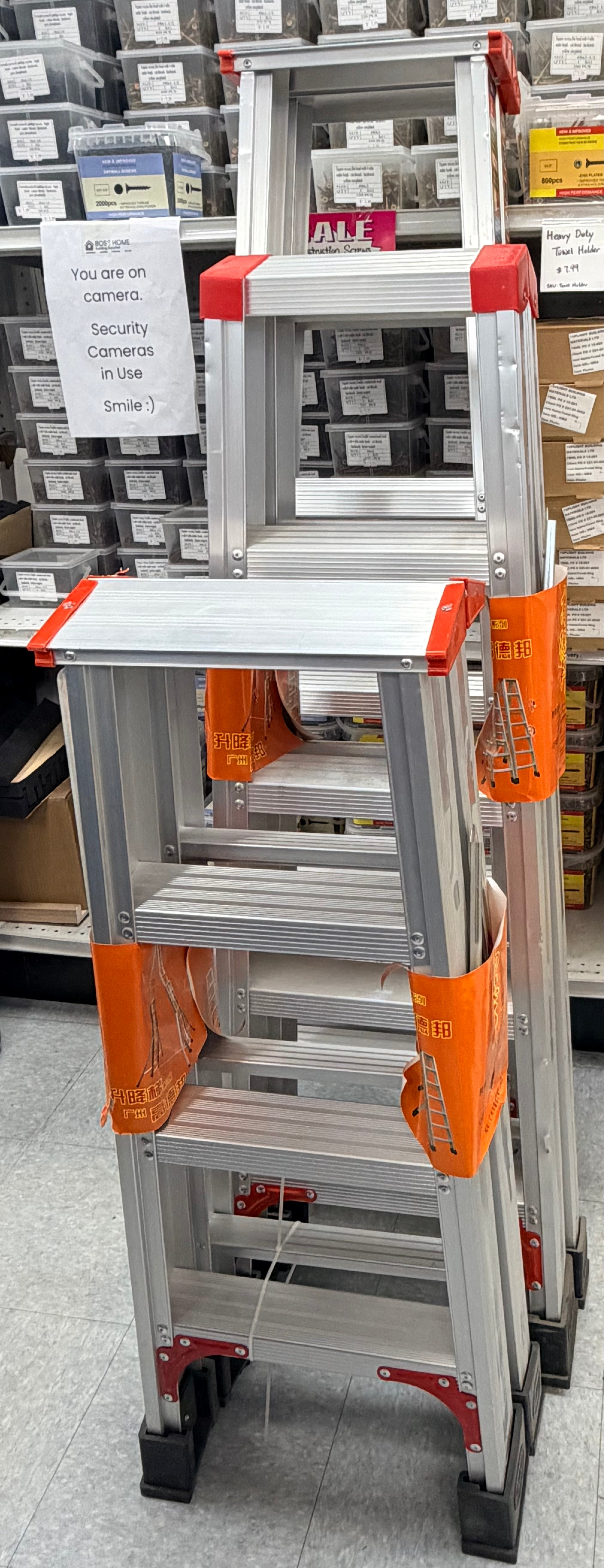 Aluminum Heavy Duty Ladder 40" 4 Steps image 1