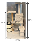 50” H 4-Level Cat Tree with Bed, Toy & Hideout $59 image 0