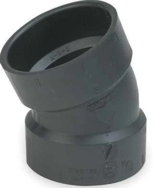 2899C ABS 22.5 Degree Short Elbow 1-1/2" image 0