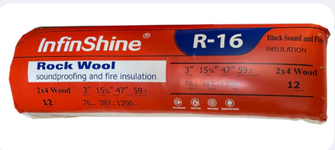 Rock Wool Insulation R-16 3" x 15-1/4" x 47" image 0