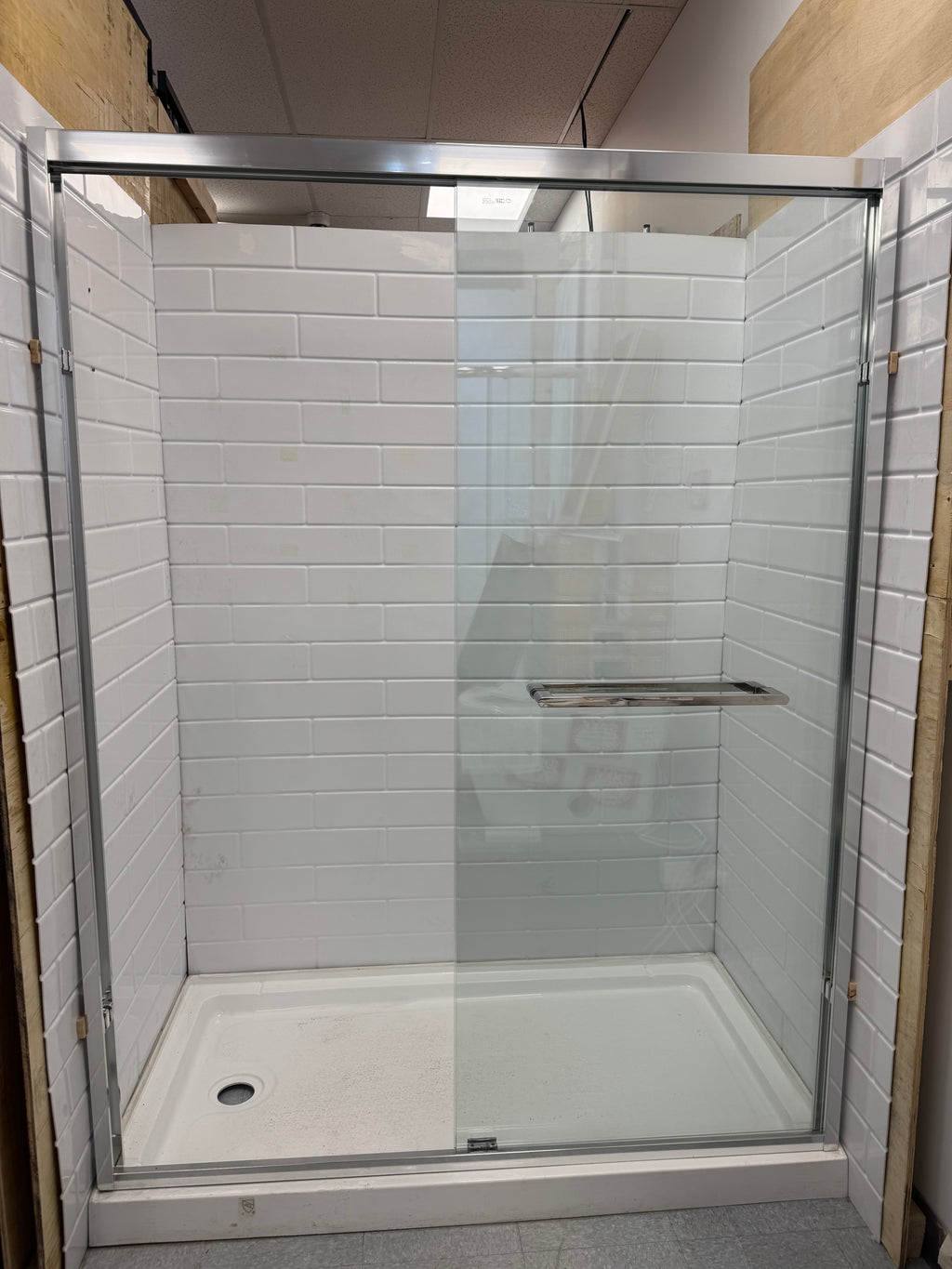 3-Piece Acrylic Shower Wall Set – White | 60"x82" + 36"x82" (x2) image 0