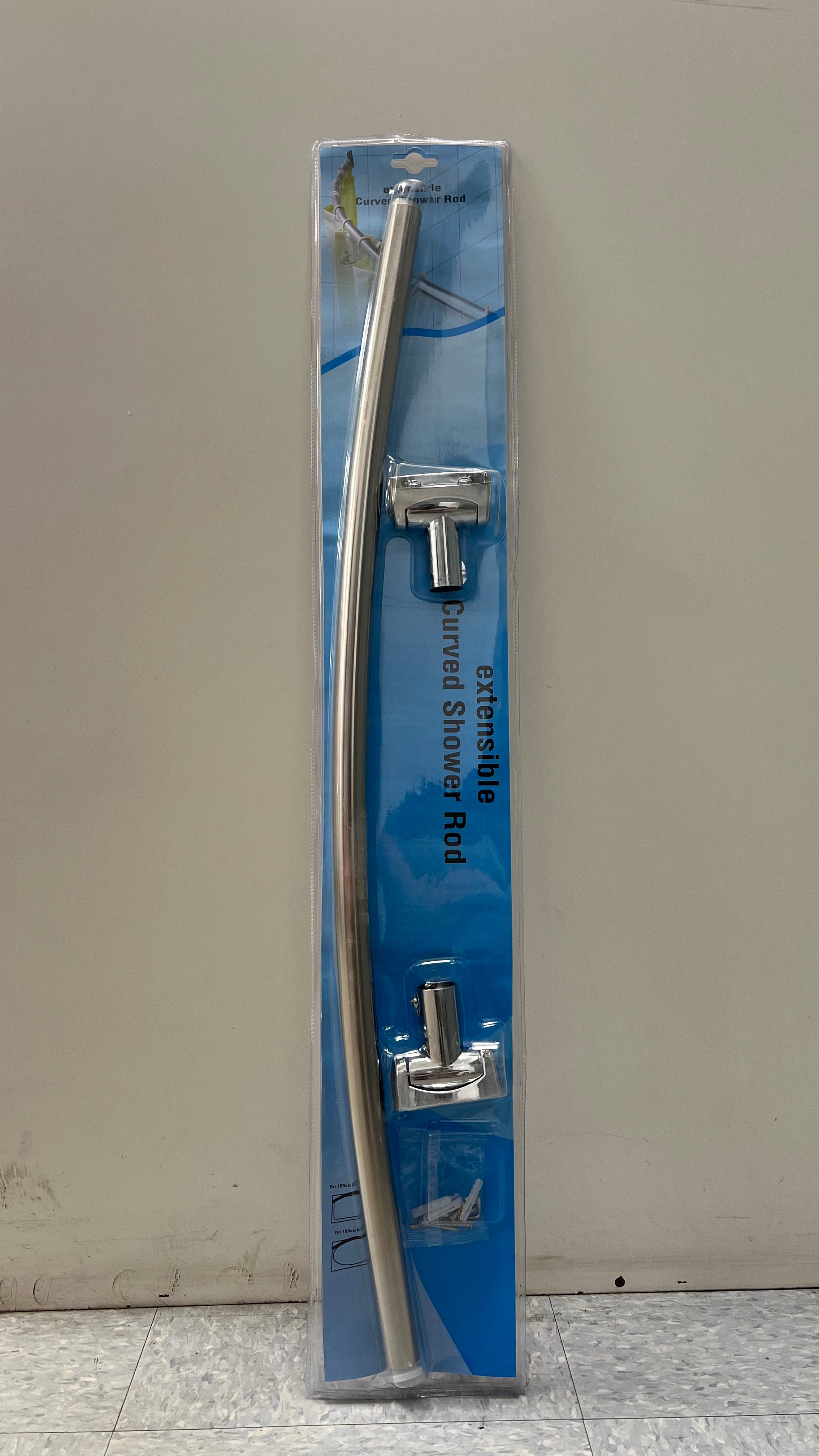 Adjustable Curved Shower Rod - 35"-63" image 1