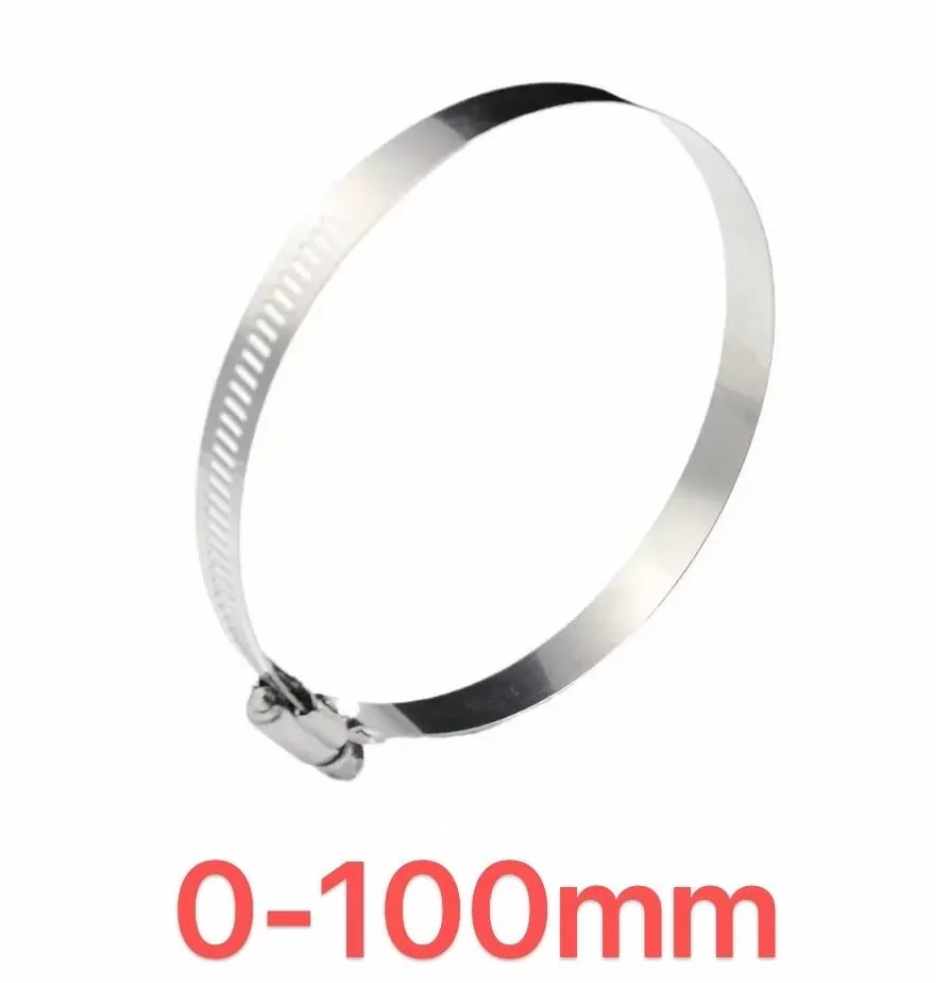 100mm Stainless Steel Clamp with Screw Hose image 0