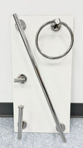 Bathroom Accessory Set - Round, Chrome image 0