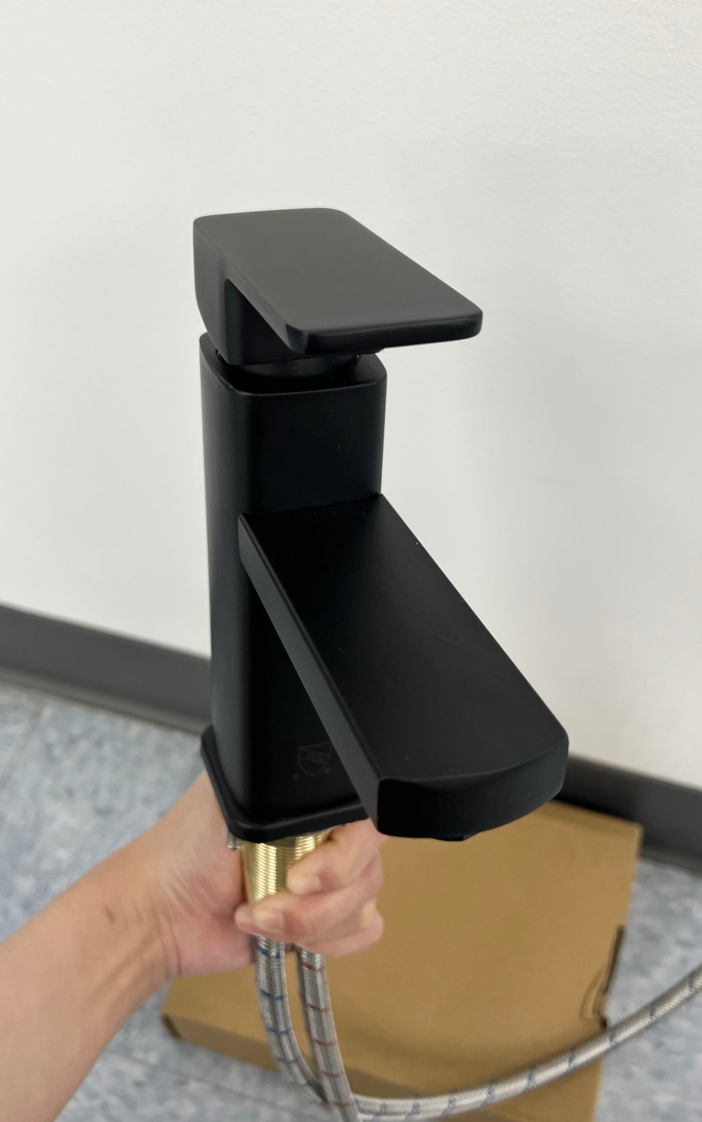 Bathroom Faucet - Square, Matte Black image 1