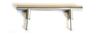Cabinet handle T bar Brushed Nickel 6" image 0