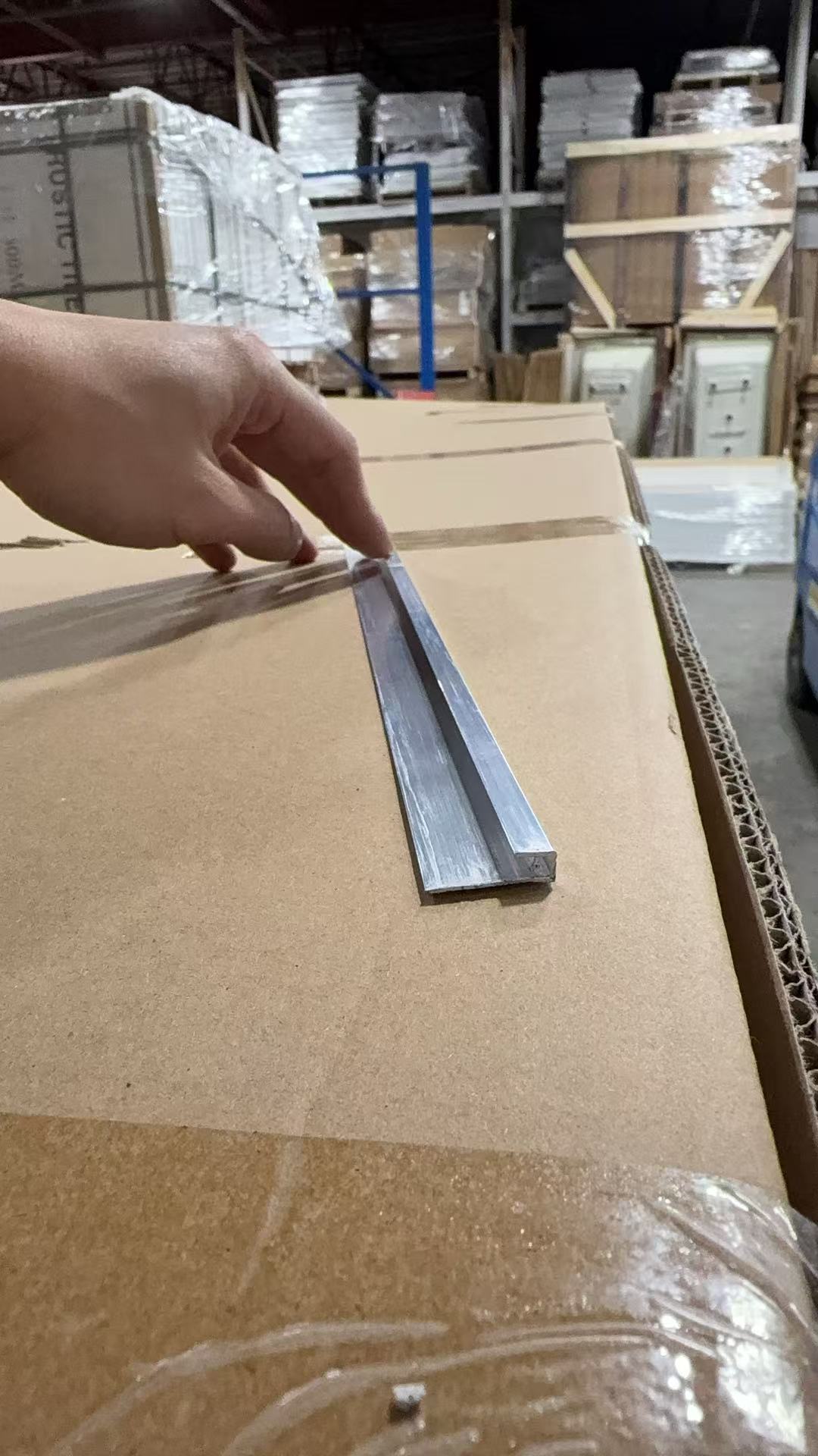 UV Board Trim Edge Piece Silver 114" image 0