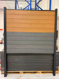 WPC Fence Board Set Brown Teak 5’x6’ 10pcs (2 bags) per set with Accessories