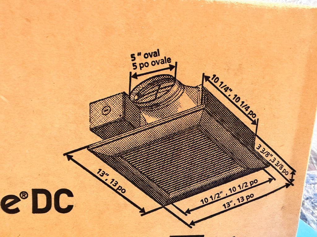 PANASONIC WhisperValue DC Bathroom Ventilation Fan - 50/80/100 CFM | FV-0510VS1