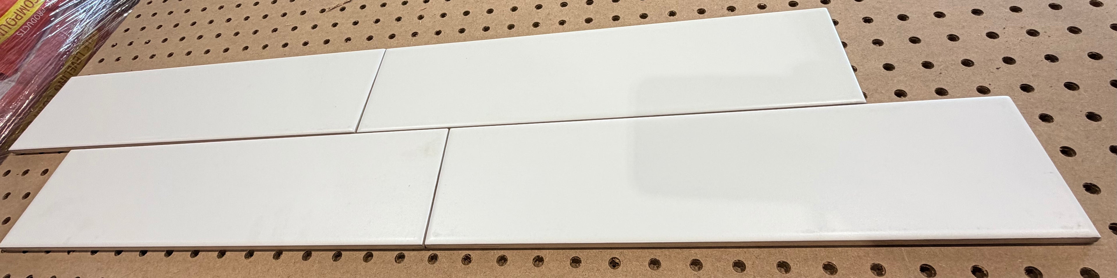 4"x16" White Matte Subway Wall Tile – $1.69/sq.ft