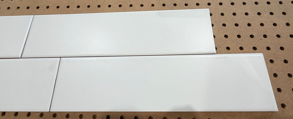 4"x16" White Matte Subway Wall Tile – $1.69/sq.ft