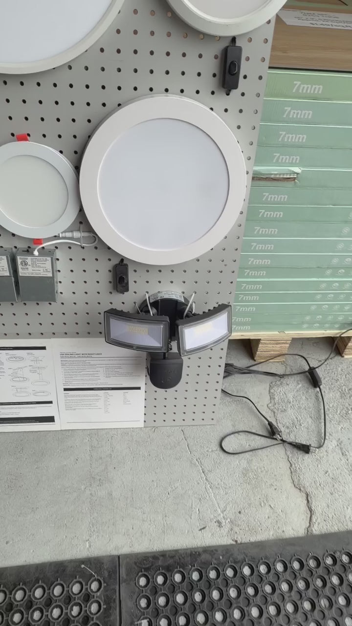 LED Security Light – 36W, 5000K, 3000lm, Sensor