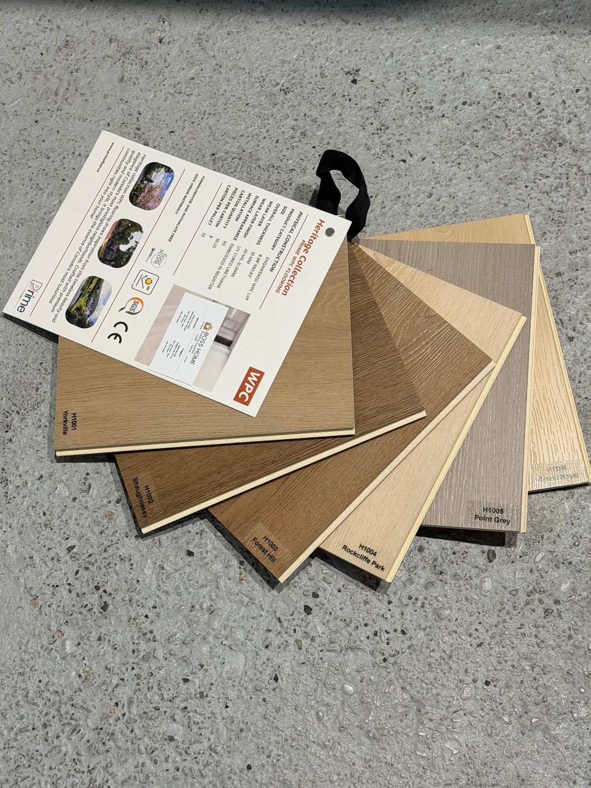 SPC Flooring - PRIME Heritage WPC Series IN-STORE ORDER ONLY | 10 mm, 8.98" x 60.63", 8 Planks/Box, Approx. 30.25 sq.ft/Box, $3.69/sq.ft